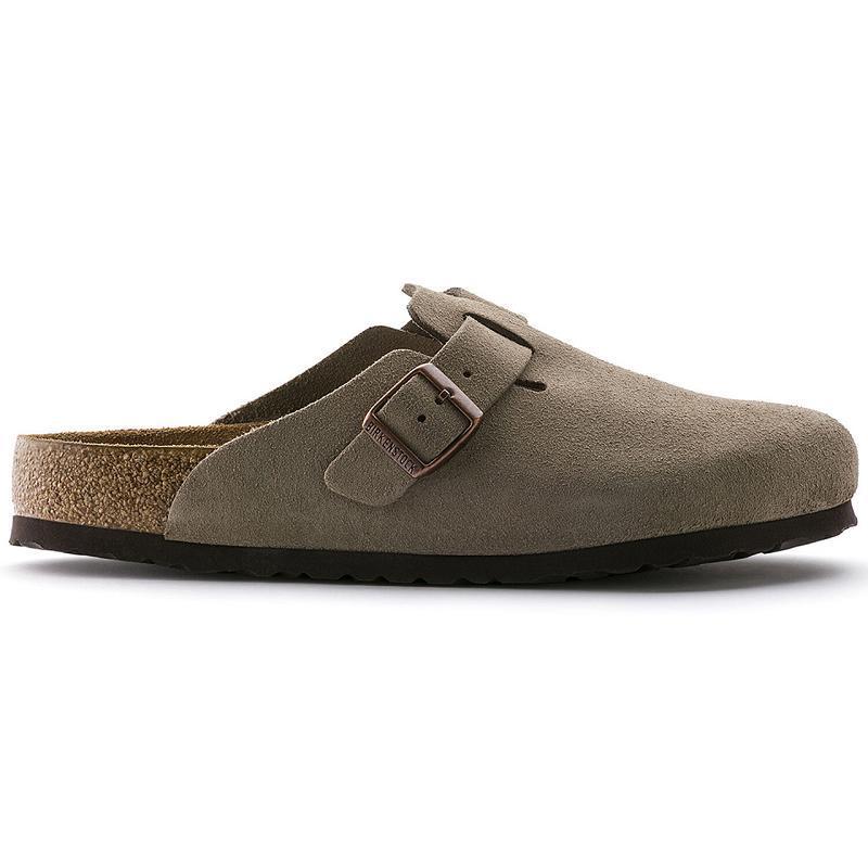 Birkenstock Soft Footbed Ruskind Boston Herre Brune | DK 201ZUT